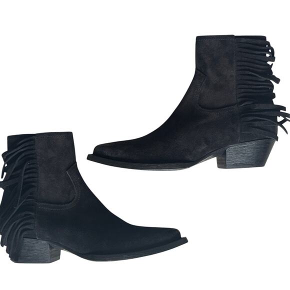 Saint Laurent Lukas Black Heeled Ankle Boot - Picture 11 of 16